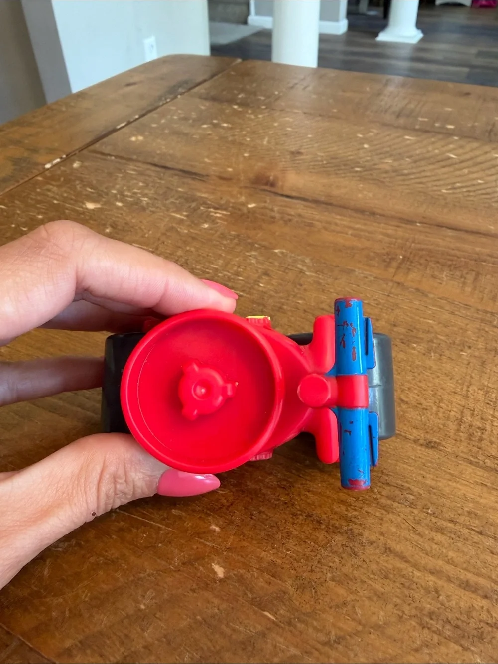 Fisher Price Little People red bicycle as is